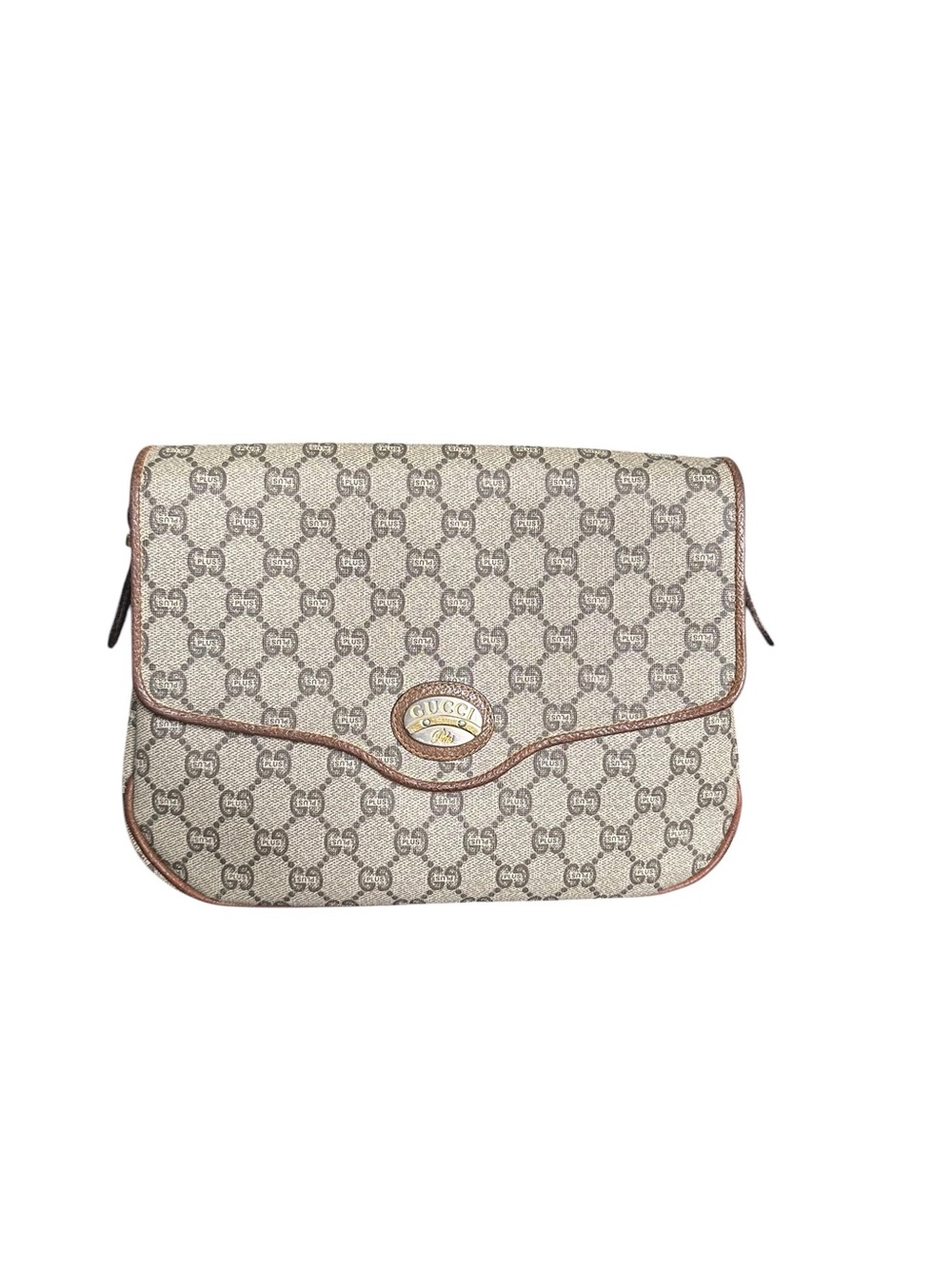 Gucci GG Plus Supreme shoulder Crossbody Bag 80”s GG Canvas